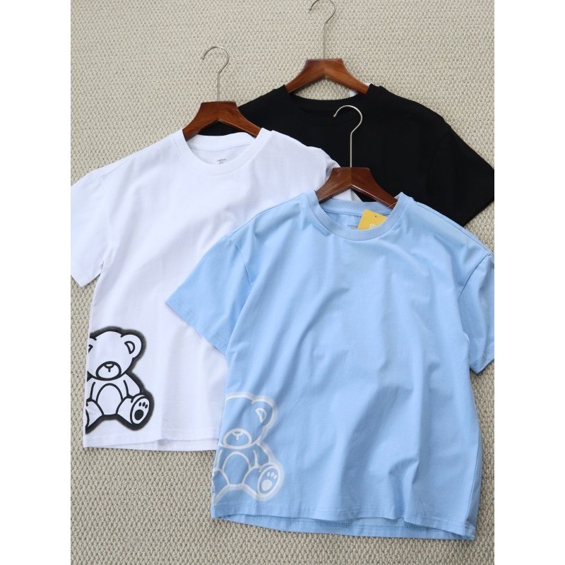 Verão grandes crianças dos desenhos animados impresso camiseta 130-175 meninos de manga curta topos grandes crianças ver