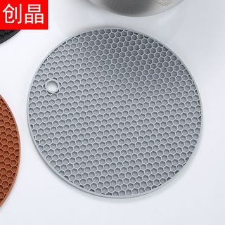 Tapete de Silicone Super grosso para panelas, tapete redondo para mesa de cozinha, resistente ao calor, resistente ao ca
