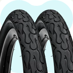 PAR Pneu Aro 26 X 2.125 Bike DSI Flame TIPO kenda Slick Fogo Balão Bicicleta Montadinha motorizada