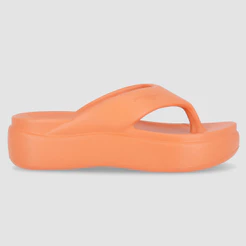 Chinelo Marshmallow Flatform Laranja