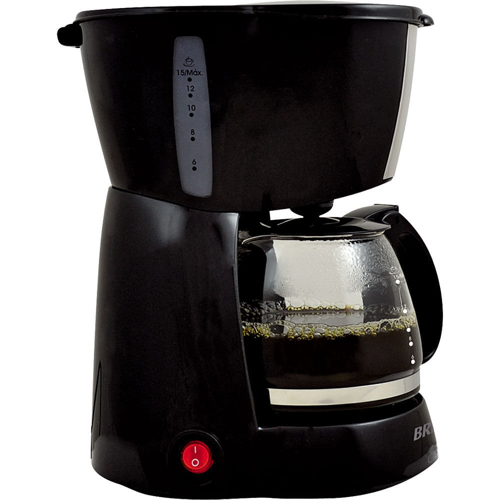 Cafeteira 15 Xícaras Britânia CP15 Preta/Prata — oferta na Shopee