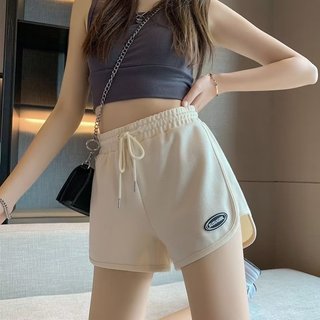 2026 verão Casual esportes calças quentes Shorts feminino cintura alta solto mais magro olhar correndo Fitness a linha c