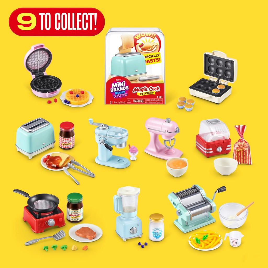 Mini Torradeira Colecionável, Miniatura de Eletrodoméstico de Cozinha, Brinquedo de Cozinha, Conjunto de Brinquedos de C