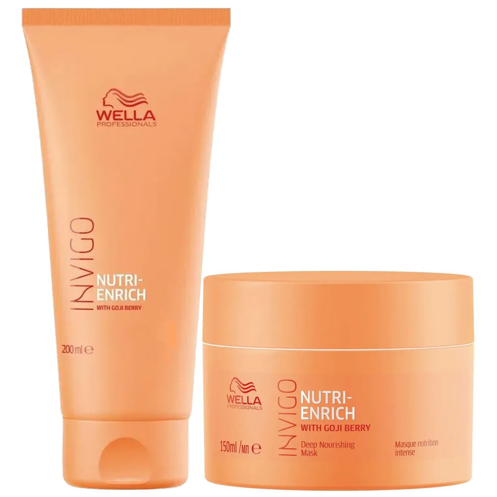 Kit Wella Invigo Nutri Enrich Condicionador 200ml + Máscara De Nutrição 150ml