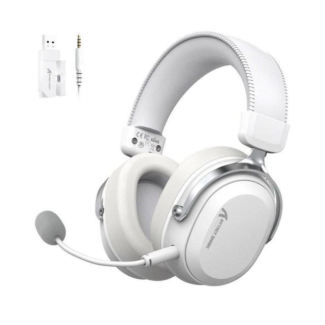 Headset Gamer Sem Fio Attack Shark L30 Pro, Bluetooth, Som Surround, Branco e Prata - L30PRO
