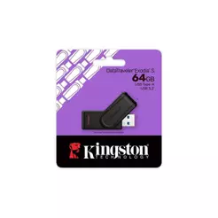 Pen Drive 64GB Kingston DataTraveler Exodia S, USB 3.2, Preto - DTXS/64GB