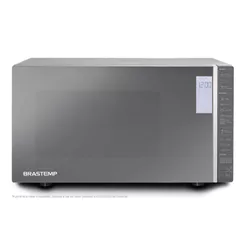 Micro-ondas Brastemp 32 Litros cor Inox Espelhado com Grill e Painel Integrado - BMG45AR