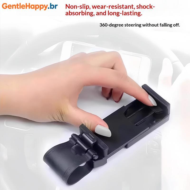 GentleHappy Resistente Ao Calor Universal Suporte Do Telefone Carro Volante Clipe Telescópico Montagem Ajustável Para To