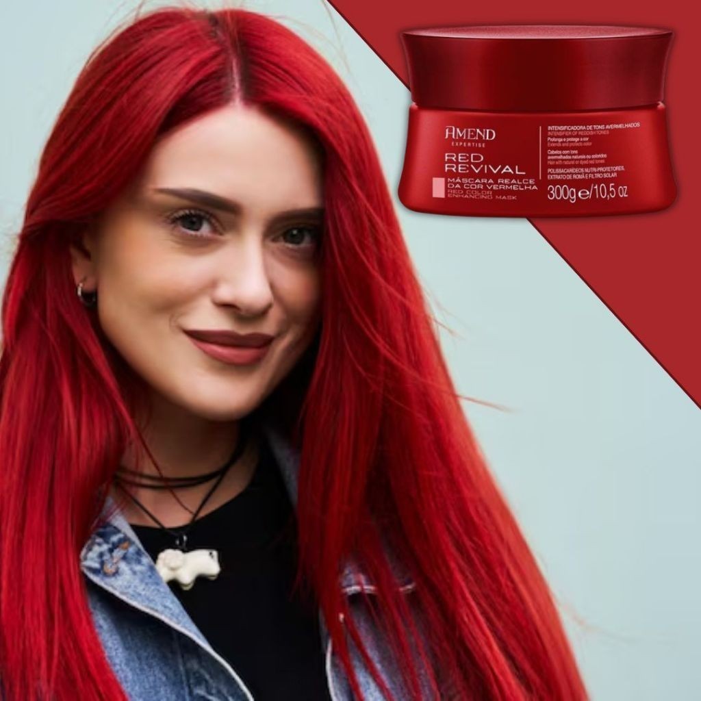 Máscara Realce da Cor Vermelha Red Revival Amend Cosmetics -300g — imagem 2 de 2