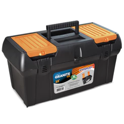 Caixa plástica para ferramentas 19" com bandeja - GRANITE PRO Arqplast