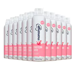 Kit Desodorante Aerosol Monange Proteção Seca 90g - 12 unidades