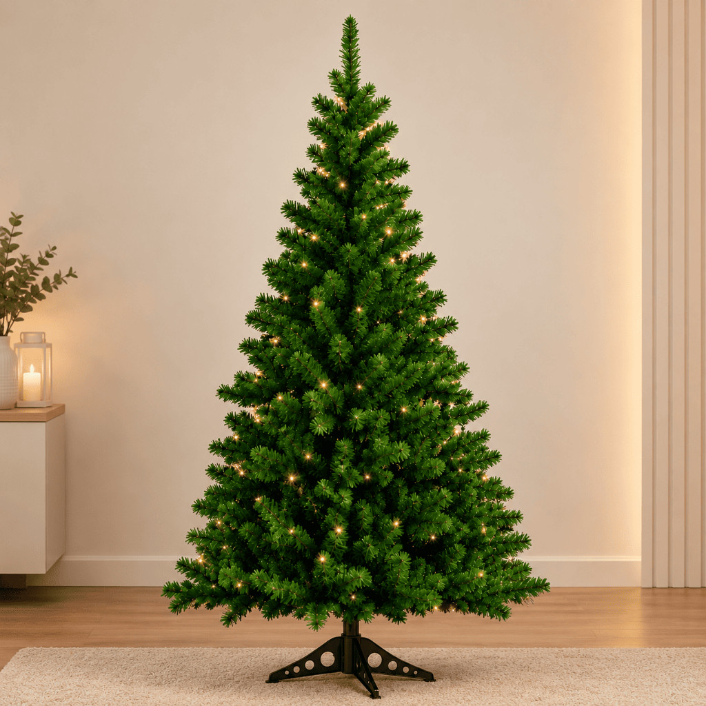 Árvore De Natal Tradicional 1,5 Metros 220 Galhos Pinheirinho Pinheiro Luxo Cheia