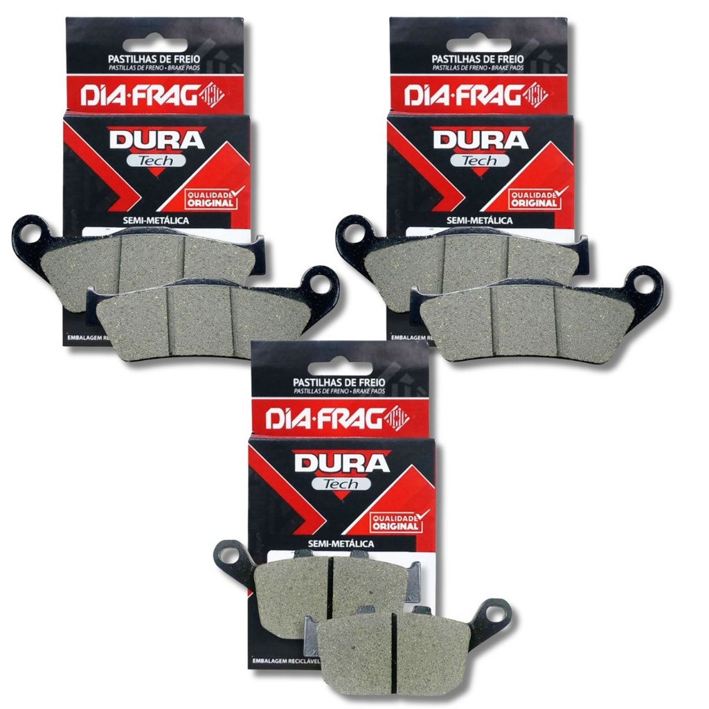 Kit Pastilhas de Freio P/ Triumph Tiger 800 (Pinça Brembo) + Pastilhas Diafrag em Oferta na Shopee