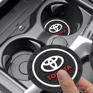 Toyota coaster Carro Moda Decorativa Copo De Água slot Tapete De silicone Para Camry Highlander Avalon COROLLA YARIS-L L em Oferta na Shopee