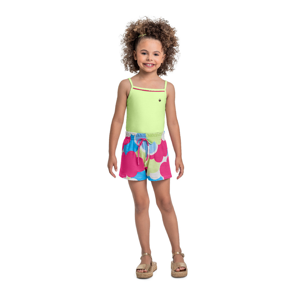 Conjunto Regata e Short Menina Bee Loop
