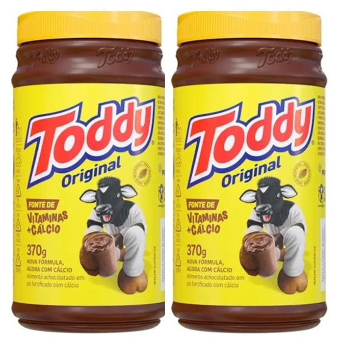Kit Toddy Original Achocolatado em Pó 370g - 2 unidades