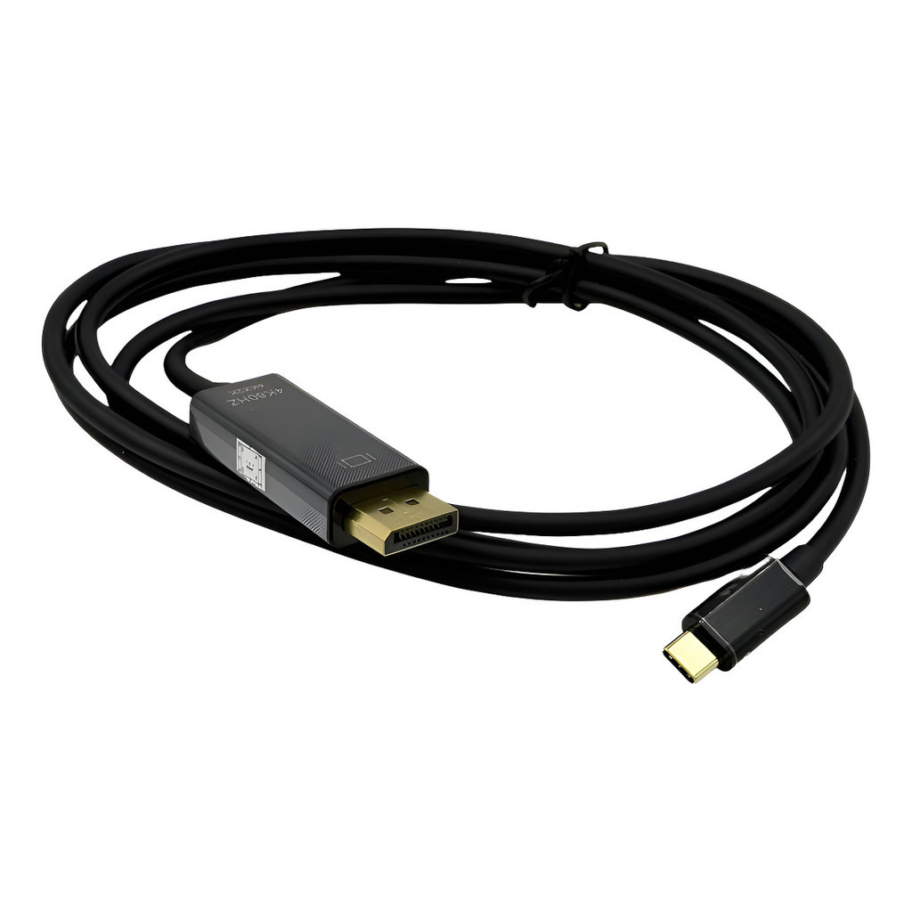 Cabo Usb 3.1 Type C Displayport 4k 1.8m Cor Preto
