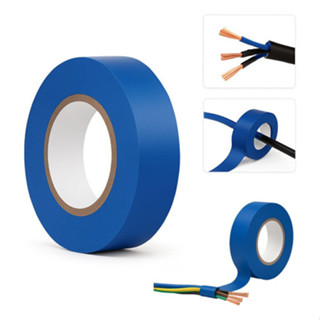 Fita Isolante 20m x 19mm azul antichama pvc Uso Profissional reforçada flexivel em Oferta na Shopee
