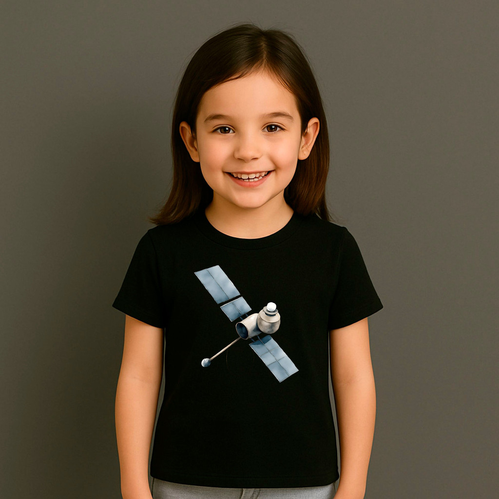 Camiseta Infantil Algodão Menina C3 Satélite Desenho