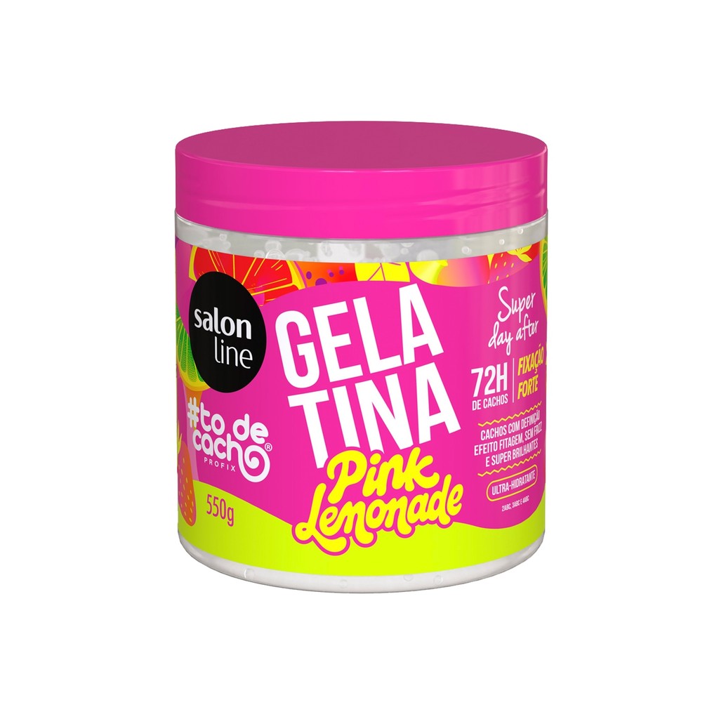 Gelatina #todecacho Pink Lemonade 550g em Oferta na Shopee