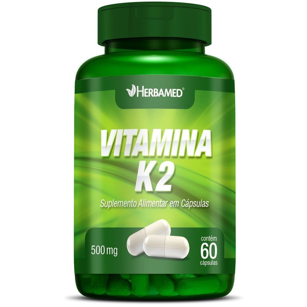 Vitamina k2 500mg 60 Cápsulas - Herbamed em Oferta na Shopee