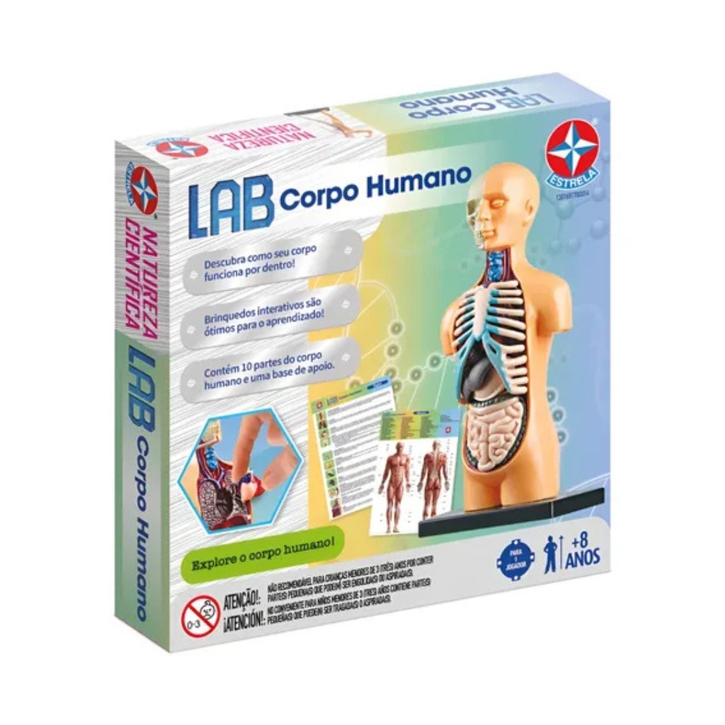Jogo Lab Corpo Humano Estrela 700014 Aprendizado Divertido