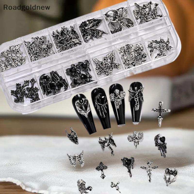 RGN 12 Grade Vintage Cruz Encantos Da Arte Do Prego Y2k Estilo Metal Liga Esqueleto Anjo Decorações Acessórios NW em Oferta na Shopee