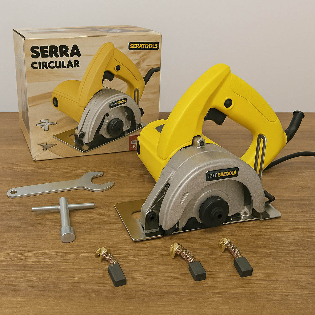 Serra Circular Para Madeira 127V 1100W Potência e Precisão