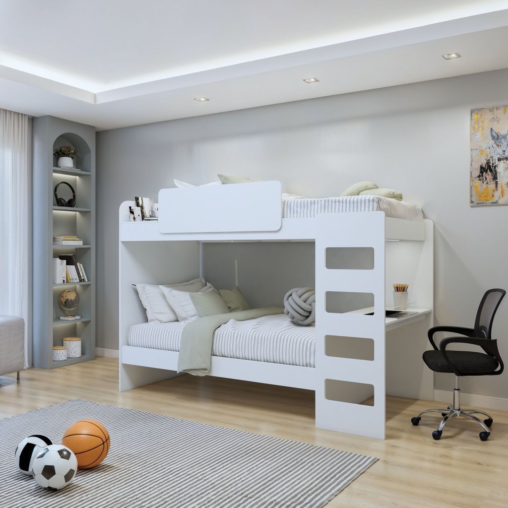 Beliche Solteiro Cantos Arredondados com Led Olga Branco em Oferta na Shopee