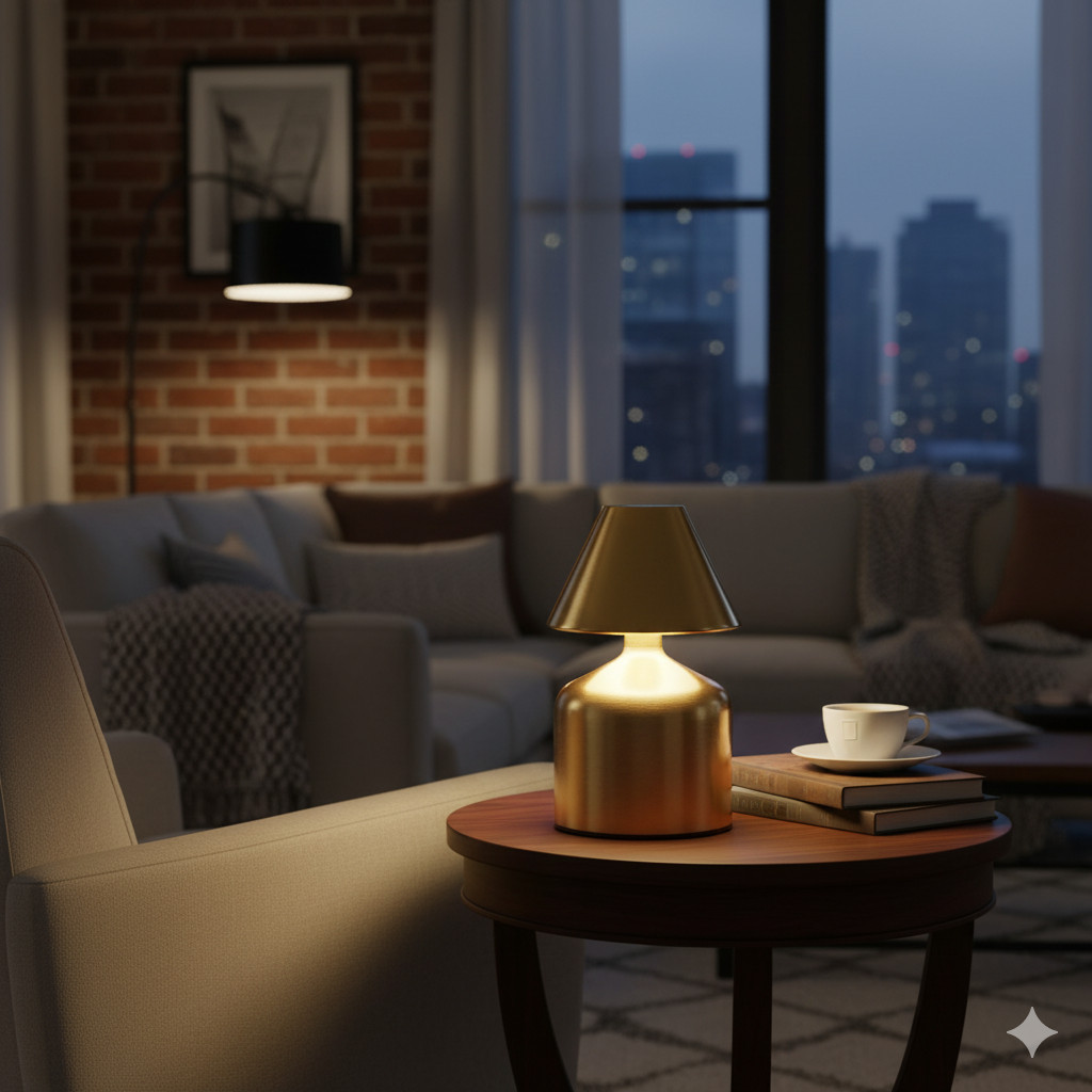 Mini Luminaria Portatil Mesa Luz Led Abajur Usb Controle Intensidade Varias Cores Ambiente