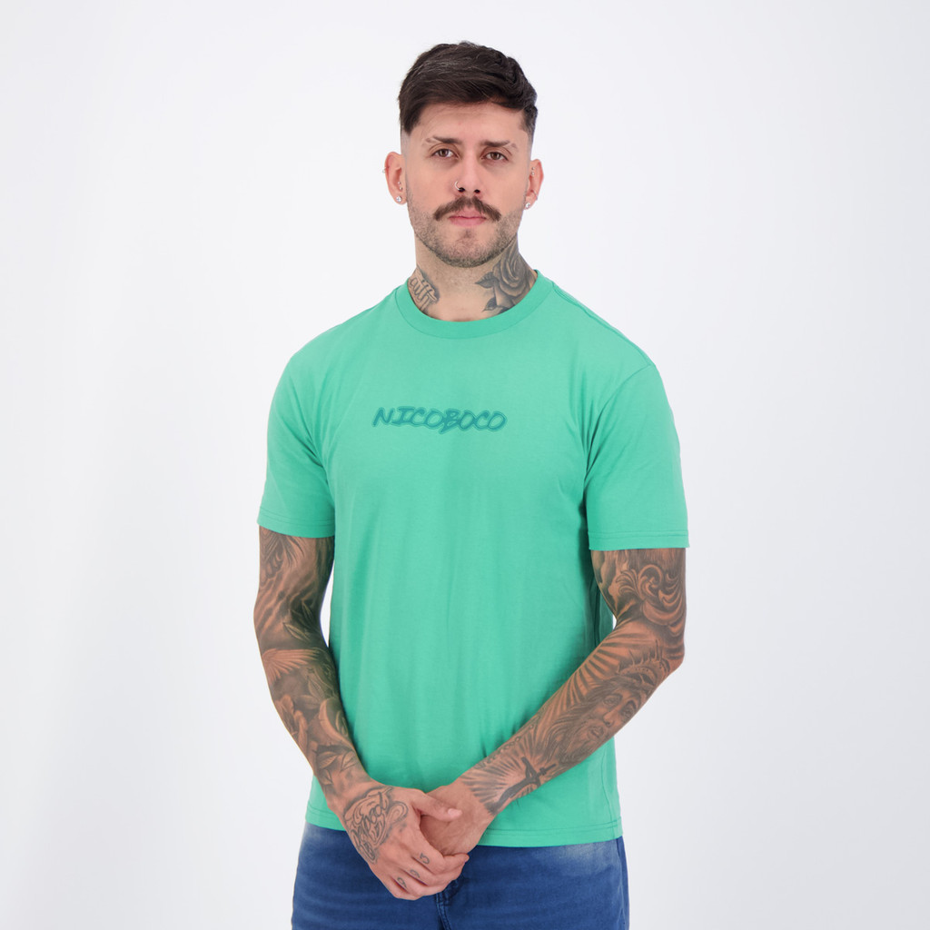 Detalhes do Camiseta Nicoboco Ester Verde