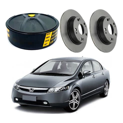 Disco Freio Traseiro New Civic 1.8 Aro 16 2006 A 2011