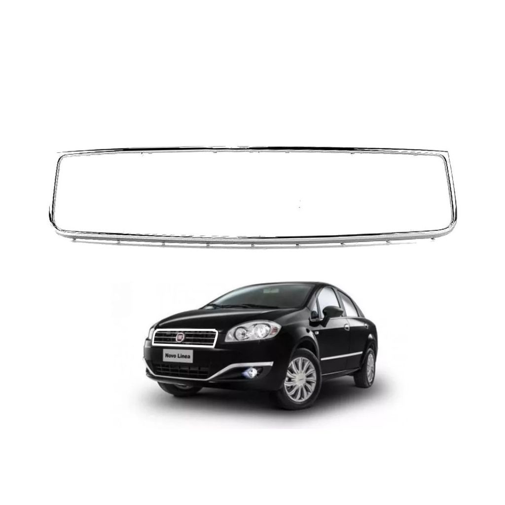 Friso Cromado Grade Radiador Fiat Linea 2015 2016 Original