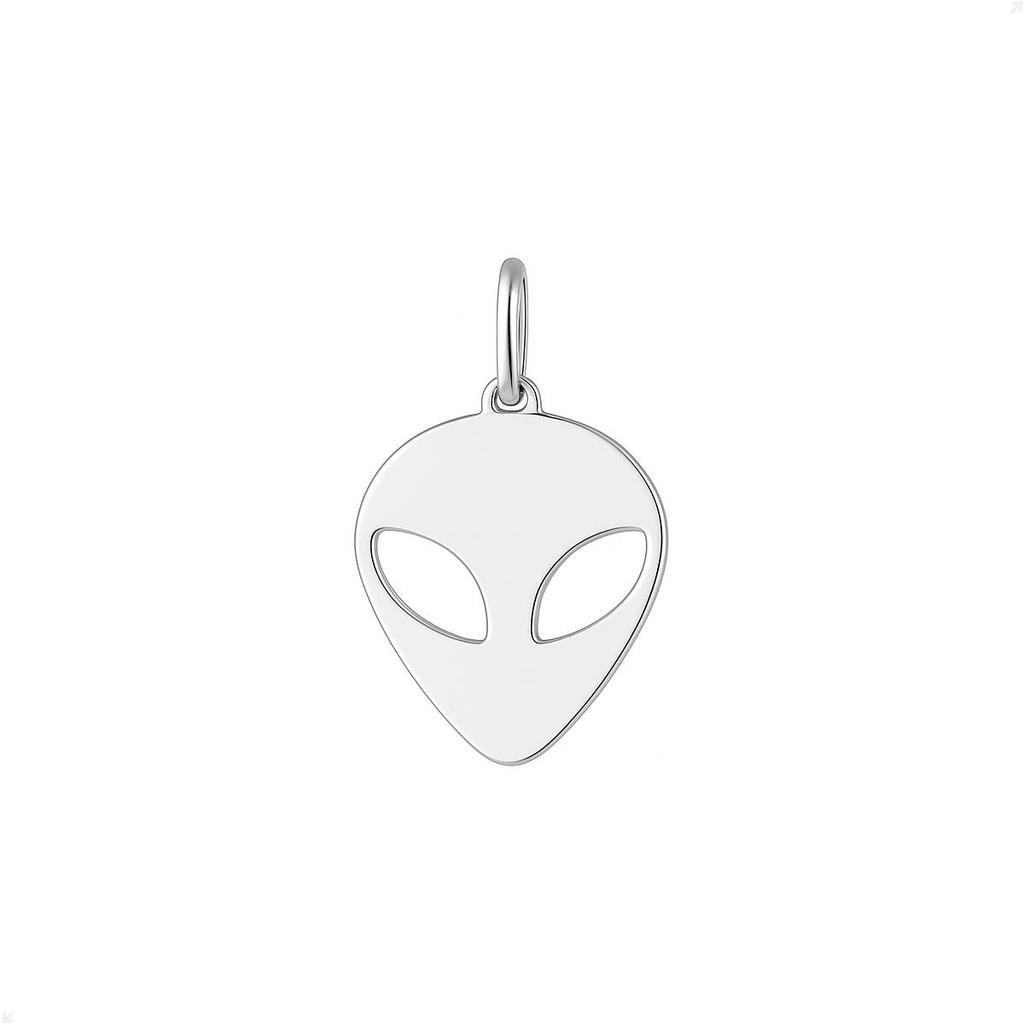 Pingente Prata 925 Alien Design Premium Elegante