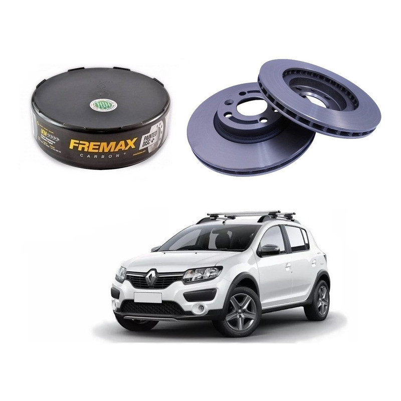 Disco Freio Dianteiro Sandero Stepway 1.6 2014 A 2020 em Oferta na Shopee