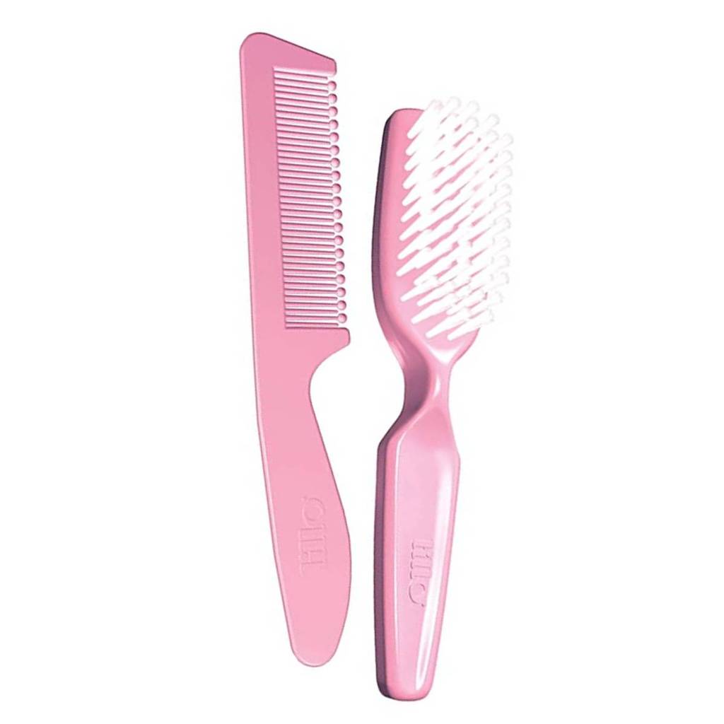 Conjunto Escova e Pente Ultra Macia Rosa - Lillo em Oferta na Shopee