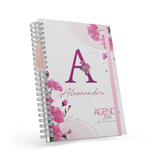 Agenda 2026 Coleção Floral  Personalizada com Nome – 2 Dia Por Página Dr em Oferta na Shopee