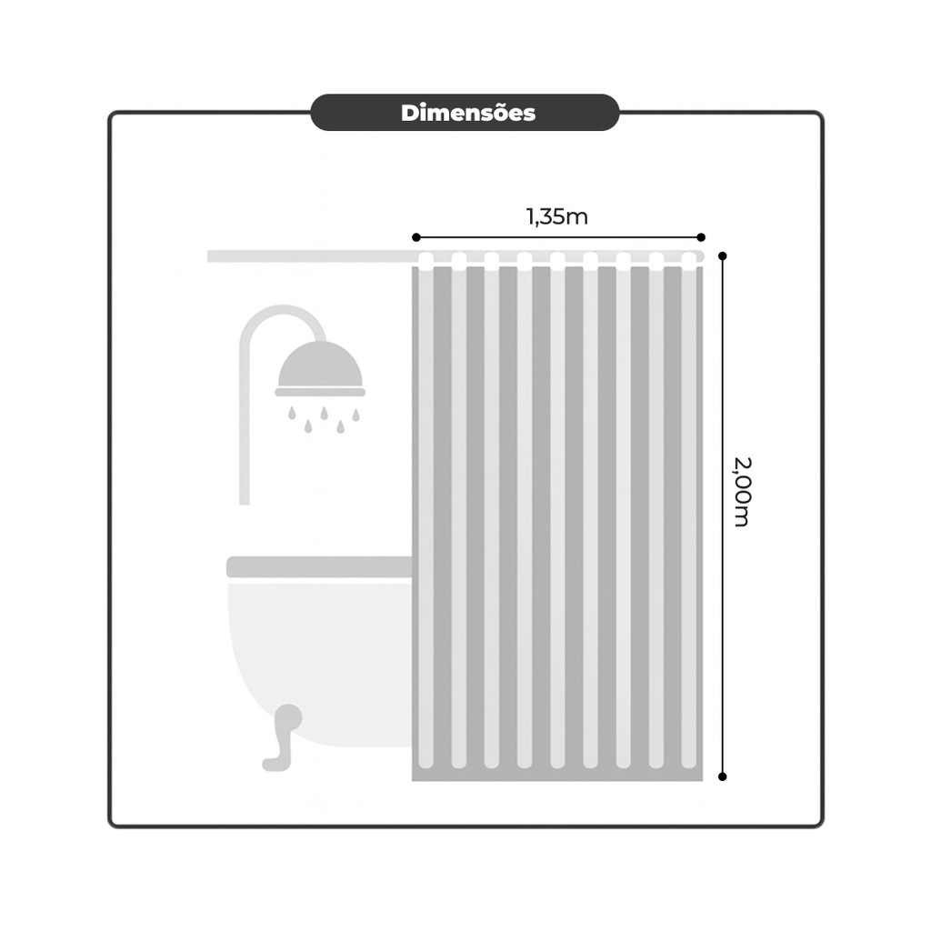 Cortina Box Banheiro - Cortina Box - Cortina de Box -Cortina para Box