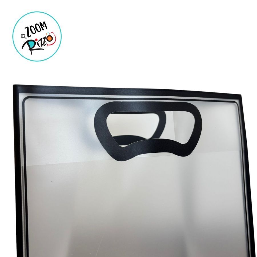 Detalhes do Sacola Transparente Fosca Pvc Alça Plana Preto - 25x15x9cm - 1 unidade - 1 unidade - Cromus - Rizzo