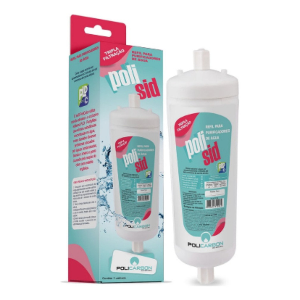 Filtro Refil Geladeira Side By Side Electrolux Polisid