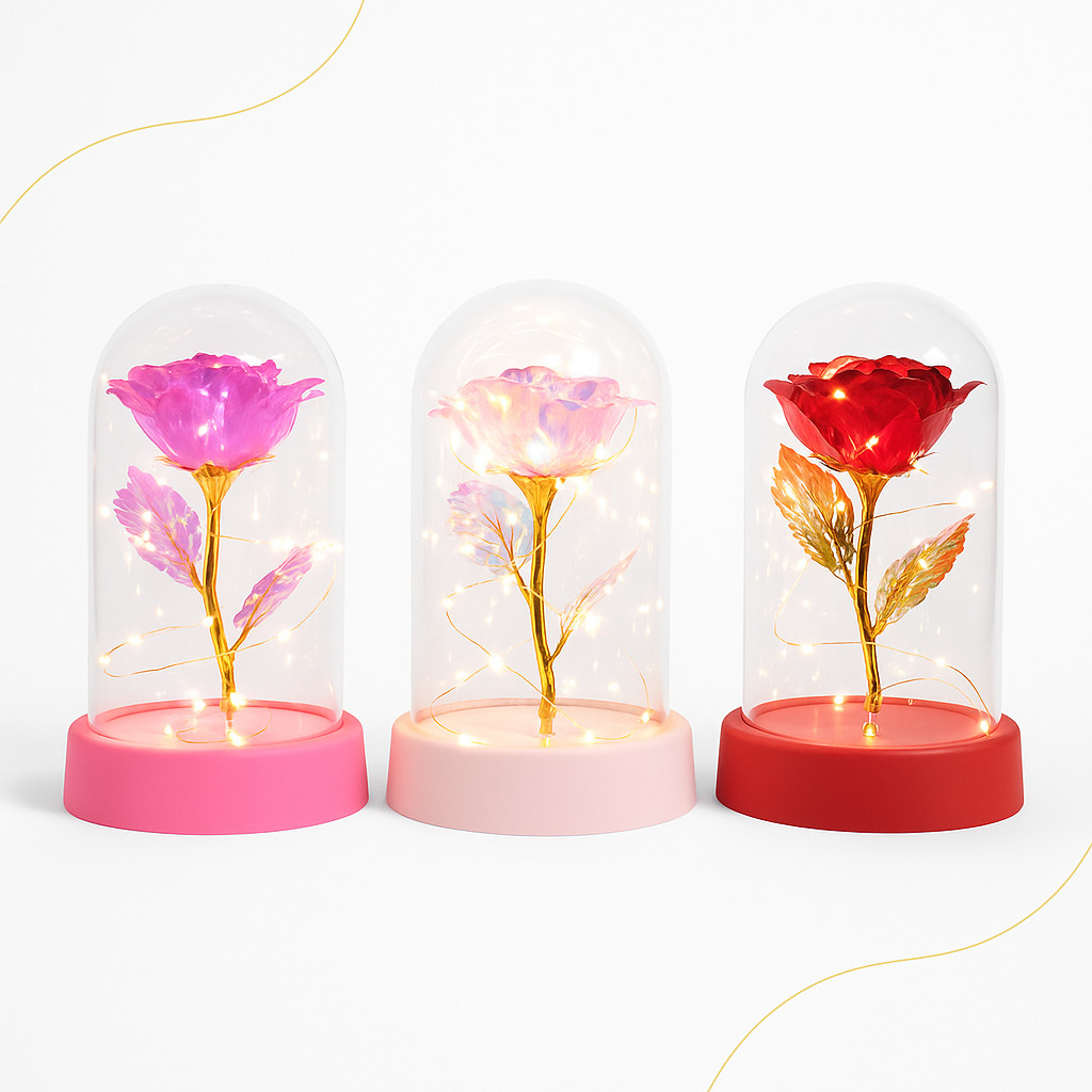 Luminária Rosa Galáxia Encantada Presente Criativo Decoração