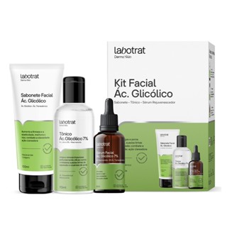 Kit Sérum Sabonete E Tônico Facial Ácido Glicólico Labotrat em Oferta na Shopee