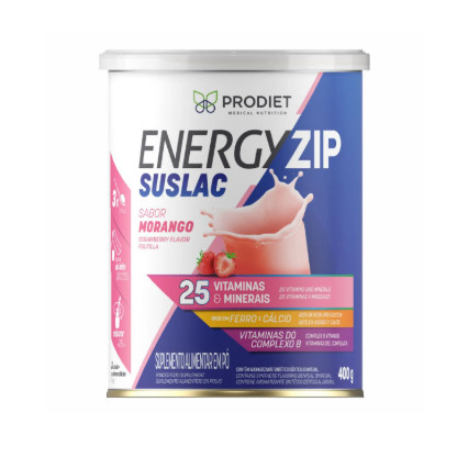 Energyzip Suslac Morango Lata 400g em Oferta na Shopee