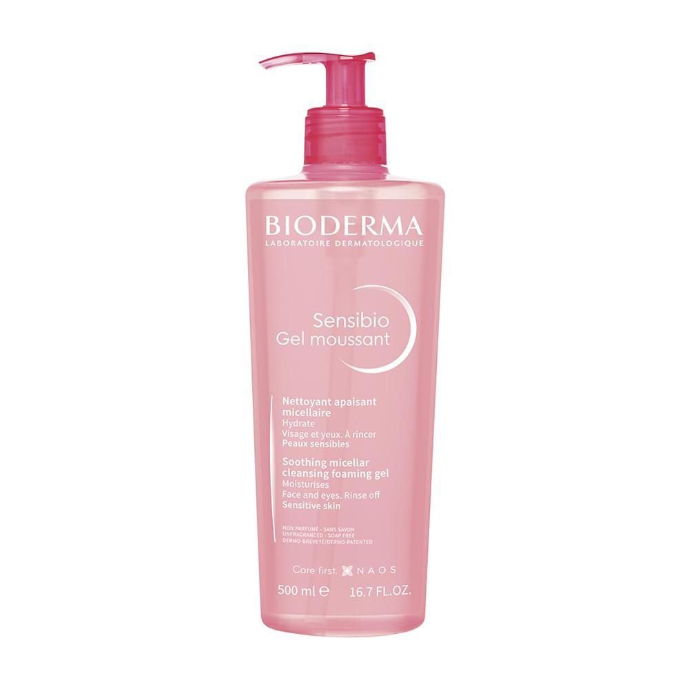 Bioderma Sensibio Gel Moussant de Limpeza Micelar Calmante e Hidratante 500ml
