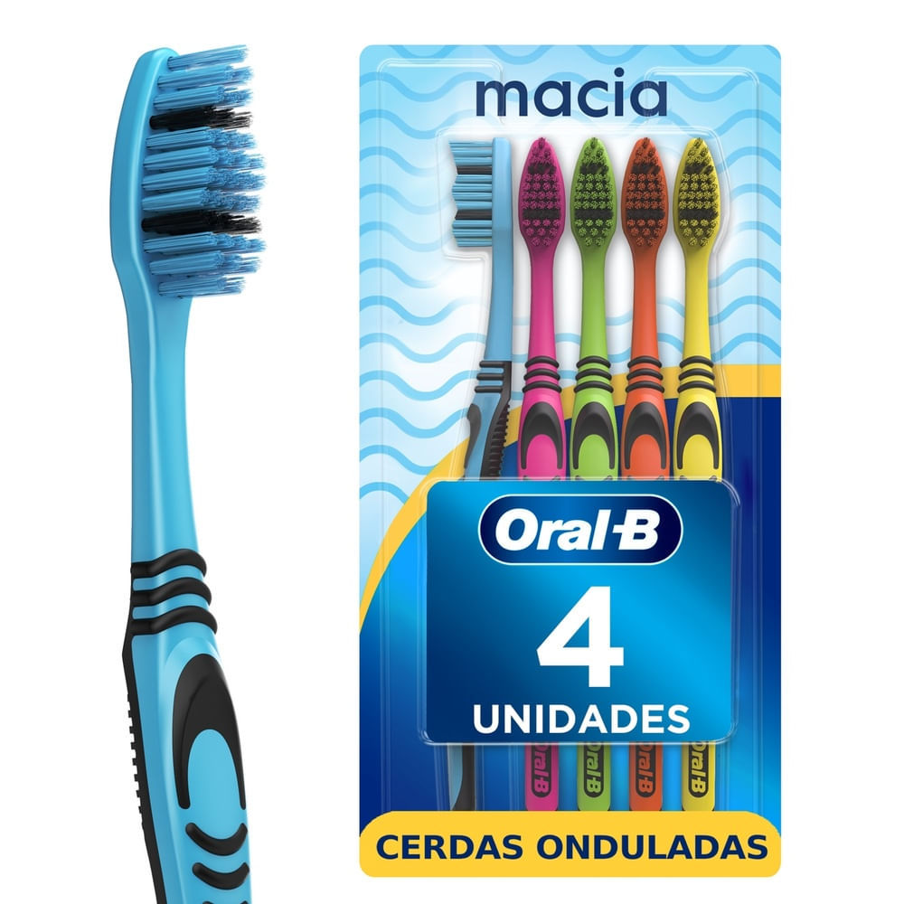 Escova de Dente Oral-B Collor Collection Cerdas Macias 5 Unidades
