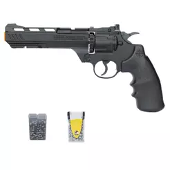 Revólver de Pressão Co2 Vigilante 4.5mm – Crosman + Esferas + Chumbo