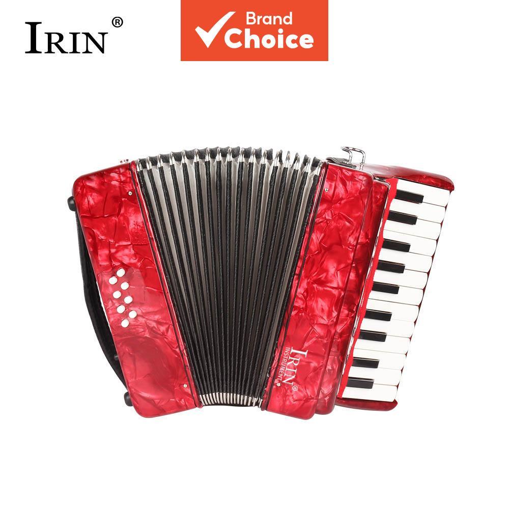 IRIN AR-80 Acordeão 22 Teclas 8 Baixo Celulóide Instrumentos De Teclado Profissional Para Desempenho/Ensinamento Afinado