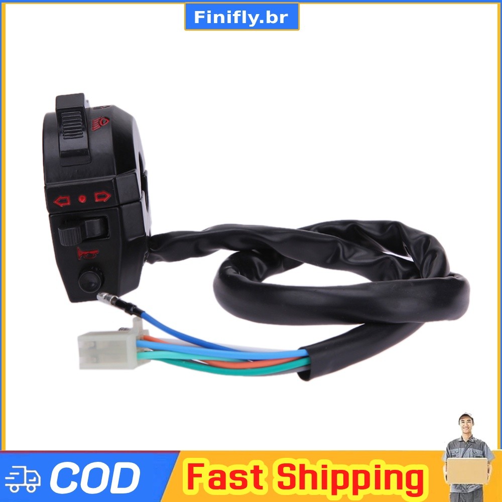 Cabo Esquerdo Do Interruptor Da Buzina Luz Sinal De Volta Para Honda XL XR 250 650 400 XR600
