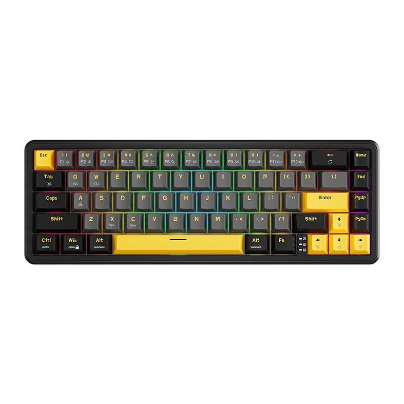 Teclado Magnetico Marvo Magma M40, RGB, Preto, Cinza e Amarelo, KG964