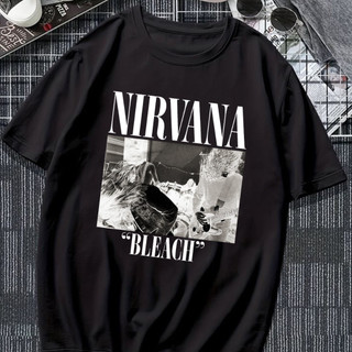 Camisa Camiseta Nirvana Bleach Banda de Rock Unissex 100% Algodão Roqueiro Rock and Roll